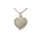NECKLACE CHAINS I LOVE YOU HEART K45 REAL STERLING SILVER 925