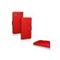 Cool Gadget Case Wallet Case - for Samsung Galaxy S3 / S3 Neo in red + 1x Protector (Electronics)