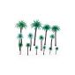 14 piece 1.9 inch - 6.6 inch model Coconut palms layout train scale 1/50 (Toys)