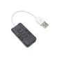 MOGOI (TM) USB 8.1 Channel External Sound Card Adapter with Audio Cable White, Black With MOGOI accessories (Personal Computers)