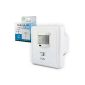 MAILUX BMS10724 motion | White | flush | Wall Mounting | 230 | 160 ° detection, 9 m | Switching capacity max.  500 Watt | 3 switching stages | IP22