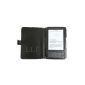 Navitech Premium Black Leather Flip Carrying Case Book Style for the Amazon Kindle Keyboard / 3G