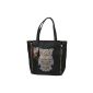 Jessica Owl Women's Shoulder Bag, 35x30x14 (WxHxD) (Textiles)