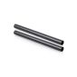 2pcs Black Aluminum Alloy 15mm Rod - 20cm 8inch (Sport)