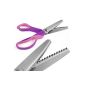 Pinking shears fabric scissors zig zag zigzag scissors scissors tailor scissors with comfort handle (household goods)