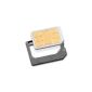 Visionaer ® Nano-SIM adapter 4FF to 3FF (Nano Sim to Microsim) for iPhone 5 - Made in Germany (Electronics)