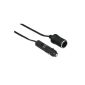 Hama Car Extension Cable for Cigarette Lighter 1.5m [Frustration-Free Packaging] (Electronics)