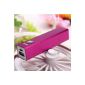 MECO Aluminum Case Box USB Power Bank 2600mAh External Battery Charger 18650 DIY for iPhone 5S (Electronics)