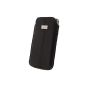 Krusell 95343 Leather Pouch Size 4 XL Luna Black / Sand (Wireless Phone Accessory)
