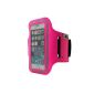 Sports Armband for Apple iPhone 5 / 5S / 5C / iPod Touch with 5 key compartment - Rose - by PrimaCase (Electronics)
