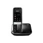 Gigaset S820A DECT cordless telephone with voicemail, touch and keys, black (Electronics)