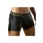 Clever Moda Men's Boxer Short Cotton-Mesh black underwear (Textiles)