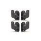 4 Pack Universal Wall Mount for Satellite Speakers / Home Theater System (Electronics)