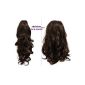 PRETTY SHOP 2 IN 1 Hairpiece Ponytail Ponytail braid hair extension hair thickening approx 40cm and 50 cm various colors (Brown Brunette 8) (Misc.)