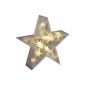 Brauns Heitmann LED decorative star, 16-piece, 3x AA batteries Exclusive, 35cm, white 84 964 (household goods)