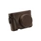 Design Camera Case PU Leather Case Set for Fuji FinePix X10 brown Top quality (Accessories)