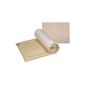Wool mat yogiDeluxe with cashmere 75 x 200 cm, Top: 95% pure new wool, 5% cashmere in Flor (carrier material 100% polyester) Filling: 40% new wool, 60% polyester bottom: needle felt (100% polyester), with non-slip mineral dot coating (Misc .)