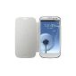 Case Samsung Galaxy S3 I9300 flip cover white original manufacturer (Electronics)