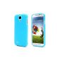 iProtect TPU Gel Cover Samsung Galaxy S4 Soft Case frosted blue / light blue (Electronics)