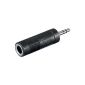 goobay adapter plastic 6.3mm -> 3.5mm Adapter Black Black (Accessories)