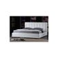 Cheap leather bed white leather futon beds bed frame bed frame 140x200 160x200 180x200 200x200 cm upholstered beds material Grade A ++ great leather look, including slatted frame king size dimensions, eco-friendly materials from stock Model no.  MB-040-20-01 TF