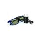 LCS - 2 pairs of active 3D glasses with DLP-LINK USB adapter 1A sector - Exclusively for 3D projector (does not work with 3D tv) (Electronics)