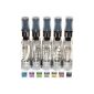 5x FUSION V3 CE5 + Clearomizer (Atomizer Evaporator) 2.4 Ohm / 1.6 ml - with long wicks - interchangeable heads - for the electronic cigarette (e-cigarette) EGO-T / EGO-C / EGO-W / 510 eGo thread - clear ( Personal Care)