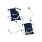 (4 cable set) COM PAD 3-in-1 Multi-USB charging cable with micro USB, 2x FREE carrying bag.  (Electronics)