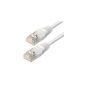 Network Cable 1m white, S / FTP CAT6 (Electronics)