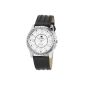 Akzent - SS7222000011 - Men's Watch - Quartz Analog - Black Leather Strap (Watch)