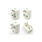 Mutec Power Travel Adapter / Travel Adapter / World Travel Plug Adapter for each country (US EU UK) (Electronics)