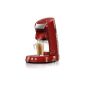 Philips Senseo HD7854 / 80 Latte Select coffee pad machine, 2650W, 1.2L, red (household goods)