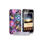 Yousave Accessories SA-EA01-Z294 silicone gel shell with Screen Protector for Samsung Galaxy Note Multicolor (Accessory)