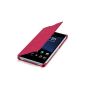 kwmobile® practical and chic flap protective case for Sony Xperia Z1 in Fuchsia (Wireless Phone Accessory)
