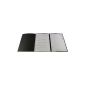 10 three-part application folders black with 2 clamping bars with fine leather structure (office supplies & stationery)