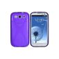 mumbi X TPU Skin Case Samsung Galaxy S3 i9300 / S3 Neo Silicone Case Cover - Silicone Protector Cover semitransparent purple (Accessories)