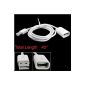 SODIAL (R) USB Extension Cable 102CM 2.0 A Male to A Female White (Personal Computers)