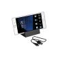kwmobile® docking station with intelligent magnetic charging port in Black for Sony Xperia Z3 (Wireless Phone Accessory)
