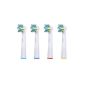 4 pcs.  (1x4) of brush heads to E-Cron® teeth.  Replacement Oral B Tiefen-Reinigung / Floss Action (EB25-4).  Fully compatible with electric toothbrushes Oral-B models: Vitality Precision Clean, Vitality Floss Action, Vitality Sensitive, Vitality Pro White, Vitality Precision Clean, Vitality White & Clean, Professional Care Triumph Advance Power, Trizone and Smart Series .