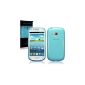 SAMSUNG i8190 GALAXY S3 MINI TPU Silicon Case CASE COVER.  TERRAPIN Retailverpackung (Translucent Blue) (Electronics)