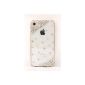 Transparrente shell rhinestones for iPhone 5, handcrafted (Electronics)