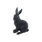 Gift Company savings hare, black, polyresin, black, 22x35x13cm