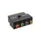 InLine Scart adapter - Scart plug to 4x RCA socket (RGB + Composite), 89953C (Electronics)