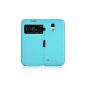 JAMMYLIZARD | Case flip box with Smart View window opening for Samsung Galaxy S4 Mini, Turquoise (Accessory)