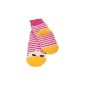 Weri specials Baby and children full-ABS sock duck motif in pink (Textiles)
