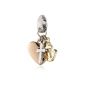 Fossil Ladies Stainless Steel Charm silver, gold and rose gold JF00759998 (jewelry)