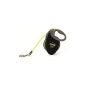 flexi retractable leash Giant L (Neon) belt 8m black / neon yellow for dogs up.  50 kg (Misc.)