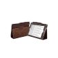 Skin Case Cover for Apple iPad Mini BROWN, with flap / stand positioning, support and the eve of fate Stylus + Pen + Screen Protector (Electronics)