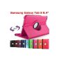 Cameleon King DARK ROSE Samsung Galaxy Tab 8.4 inch S T700 / T705 / T701 with 1 Pen Pouch Bag Multi Angle Offert- ROTARY 360 - Many colors available - Shell Case PU LEATHER, 360 ° rotation (Office Supplies)