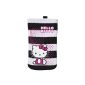 Hello Kitty HKCSKST Universal Cover with cleaning function for smartphone black / white striped (Personal Computers)